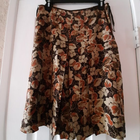 Fall Inspired Silk Skirt - Picture 1 of 4